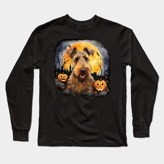 Lakeland terrier Halloween Long Sleeve T-Shirt by NatashaCuteShop